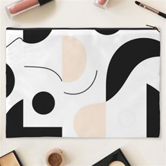 A Minimalist Pattern With Simple Lines And Shapes, Creating A Clean And Modern Aesthetic 05 Cosmetic Bag (XXXL) from ArtsNow.com Back