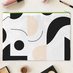 A Minimalist Pattern With Simple Lines And Shapes, Creating A Clean And Modern Aesthetic 05 Cosmetic Bag (XXXL) from ArtsNow.com Back