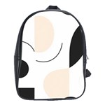 A Minimalist Pattern With Simple Lines And Shapes, Creating A Clean And Modern Aesthetic 05 School Bag (XL)