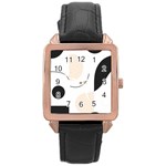 A Minimalist Pattern With Simple Lines And Shapes, Creating A Clean And Modern Aesthetic 05 Rose Gold Leather Watch 