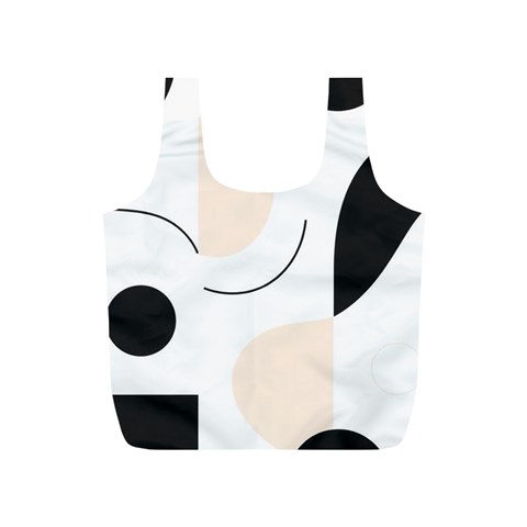 A Minimalist Pattern With Simple Lines And Shapes, Creating A Clean And Modern Aesthetic 05 Full Print Recycle Bag (S) from ArtsNow.com Back