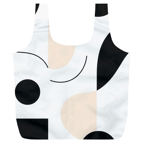 A Minimalist Pattern With Simple Lines And Shapes, Creating A Clean And Modern Aesthetic 05 Full Print Recycle Bag (XL) from ArtsNow.com Front