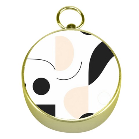 A Minimalist Pattern With Simple Lines And Shapes, Creating A Clean And Modern Aesthetic 05 Gold Compasses from ArtsNow.com Front