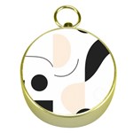 A Minimalist Pattern With Simple Lines And Shapes, Creating A Clean And Modern Aesthetic 05 Gold Compasses