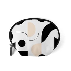 A Minimalist Pattern With Simple Lines And Shapes, Creating A Clean And Modern Aesthetic 05 Accessory Pouch (Small) from ArtsNow.com Back