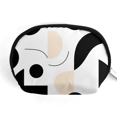 A Minimalist Pattern With Simple Lines And Shapes, Creating A Clean And Modern Aesthetic 05 Accessory Pouch (Medium) from ArtsNow.com Front