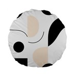 A Minimalist Pattern With Simple Lines And Shapes, Creating A Clean And Modern Aesthetic 05 Standard 15  Premium Flano Round Cushions