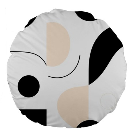 A Minimalist Pattern With Simple Lines And Shapes, Creating A Clean And Modern Aesthetic 05 Large 18  Premium Flano Round Cushions from ArtsNow.com Front