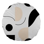 A Minimalist Pattern With Simple Lines And Shapes, Creating A Clean And Modern Aesthetic 05 Large 18  Premium Flano Round Cushions