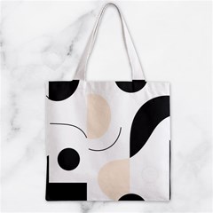 A Minimalist Pattern With Simple Lines And Shapes, Creating A Clean And Modern Aesthetic 05 Zipper Grocery Tote Bag from ArtsNow.com Front