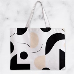 A Minimalist Pattern With Simple Lines And Shapes, Creating A Clean And Modern Aesthetic 05 Zipper Mini Tote Bag from ArtsNow.com Front