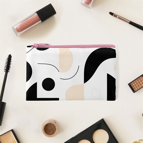 A Minimalist Pattern With Simple Lines And Shapes, Creating A Clean And Modern Aesthetic 05 Cosmetic Bag (XS) from ArtsNow.com Front