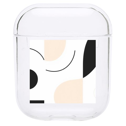 A Minimalist Pattern With Simple Lines And Shapes, Creating A Clean And Modern Aesthetic 05 Hard PC AirPods 1/2 Case from ArtsNow.com Front