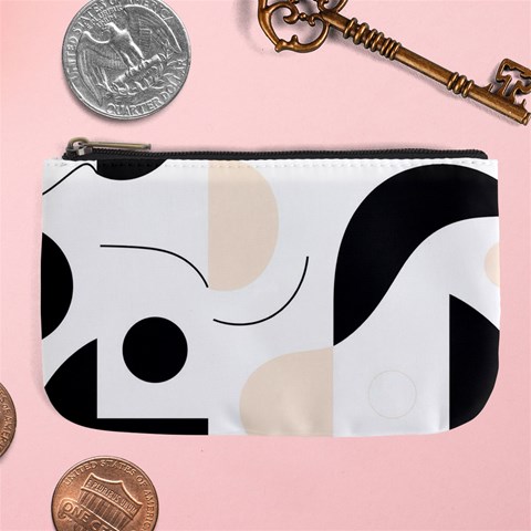 A Minimalist Pattern With Simple Lines And Shapes, Creating A Clean And Modern Aesthetic 05 Large Coin Purse from ArtsNow.com Front