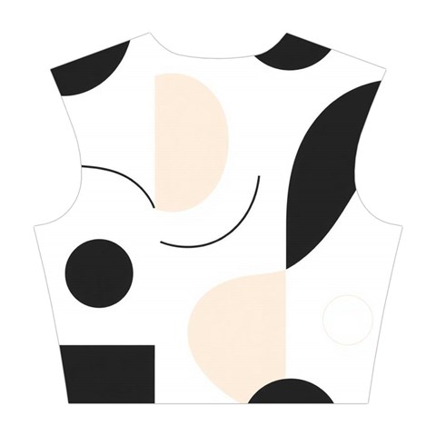 A Minimalist Pattern With Simple Lines And Shapes, Creating A Clean And Modern Aesthetic 05 Cotton Crop Top from ArtsNow.com Back