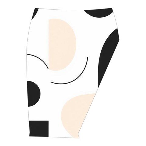 A Minimalist Pattern With Simple Lines And Shapes, Creating A Clean And Modern Aesthetic 05 Midi Wrap Pencil Skirt from ArtsNow.com  Front Right 