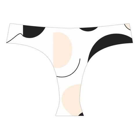 A Minimalist Pattern With Simple Lines And Shapes, Creating A Clean And Modern Aesthetic 05 Cross Back Hipster Bikini Set from ArtsNow.com Front Under