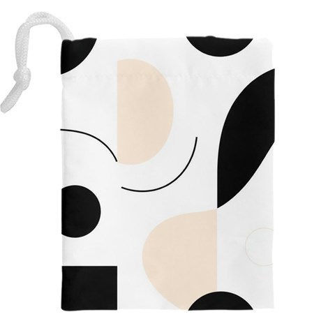 A Minimalist Pattern With Simple Lines And Shapes, Creating A Clean And Modern Aesthetic 05 Drawstring Pouch (5XL) from ArtsNow.com Back