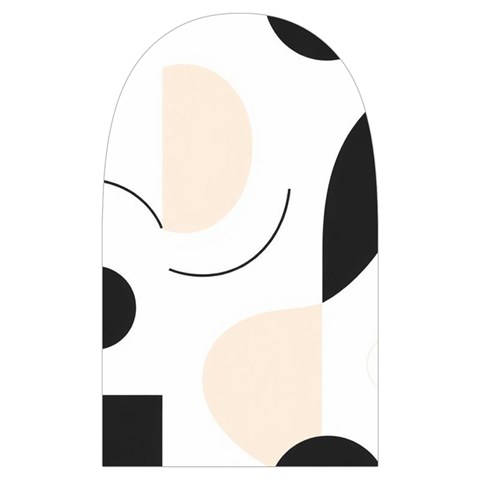 A Minimalist Pattern With Simple Lines And Shapes, Creating A Clean And Modern Aesthetic 05 Microwave Oven Glove from ArtsNow.com Back