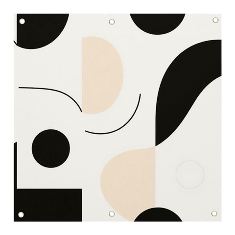 A Minimalist Pattern With Simple Lines And Shapes, Creating A Clean And Modern Aesthetic 05 Banner and Sign 3  x 3  from ArtsNow.com Front