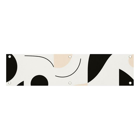 A Minimalist Pattern With Simple Lines And Shapes, Creating A Clean And Modern Aesthetic 05 Banner and Sign 4  x 1  from ArtsNow.com Front