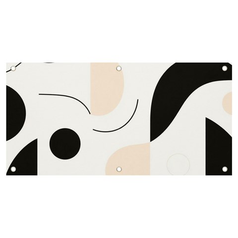 A Minimalist Pattern With Simple Lines And Shapes, Creating A Clean And Modern Aesthetic 05 Banner and Sign 4  x 2  from ArtsNow.com Front