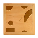 A Minimalist Pattern With Simple Lines And Shapes, Creating A Clean And Modern Aesthetic 05 Wood Photo Frame Cube