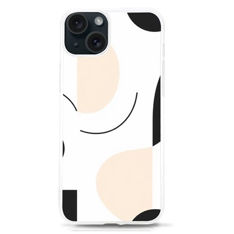 A Minimalist Pattern With Simple Lines And Shapes, Creating A Clean And Modern Aesthetic 05 iPhone 15 TPU UV Print Case from ArtsNow.com Front