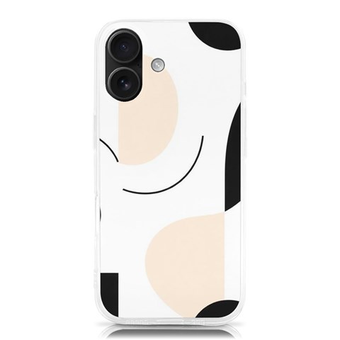 A Minimalist Pattern With Simple Lines And Shapes, Creating A Clean And Modern Aesthetic 05 iPhone 16 TPU UV Print Case from ArtsNow.com Front