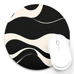 A Minimalist Pattern With Simple Lines And Shapes, Creating A Clean And Modern Aesthetic 06 Round Mousepad