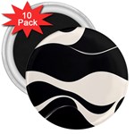 A Minimalist Pattern With Simple Lines And Shapes, Creating A Clean And Modern Aesthetic 06 3  Magnets (10 pack) 