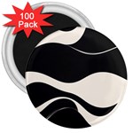 A Minimalist Pattern With Simple Lines And Shapes, Creating A Clean And Modern Aesthetic 06 3  Magnets (100 pack)