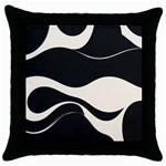 A Minimalist Pattern With Simple Lines And Shapes, Creating A Clean And Modern Aesthetic 06 Throw Pillow Case (Black)