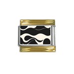 A Minimalist Pattern With Simple Lines And Shapes, Creating A Clean And Modern Aesthetic 06 Gold Trim Italian Charm (9mm)