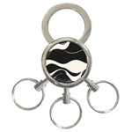 A Minimalist Pattern With Simple Lines And Shapes, Creating A Clean And Modern Aesthetic 06 3-Ring Key Chain