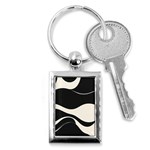 A Minimalist Pattern With Simple Lines And Shapes, Creating A Clean And Modern Aesthetic 06 Key Chain (Rectangle)