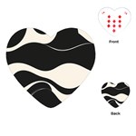 A Minimalist Pattern With Simple Lines And Shapes, Creating A Clean And Modern Aesthetic 06 Playing Cards Single Design (Heart)