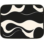 A Minimalist Pattern With Simple Lines And Shapes, Creating A Clean And Modern Aesthetic 06 Fleece Blanket (Mini)