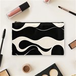 A Minimalist Pattern With Simple Lines And Shapes, Creating A Clean And Modern Aesthetic 06 Cosmetic Bag (Medium)