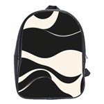 A Minimalist Pattern With Simple Lines And Shapes, Creating A Clean And Modern Aesthetic 06 School Bag (Large)