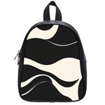 A Minimalist Pattern With Simple Lines And Shapes, Creating A Clean And Modern Aesthetic 06 School Bag (Small)