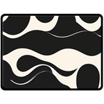 A Minimalist Pattern With Simple Lines And Shapes, Creating A Clean And Modern Aesthetic 06 Fleece Blanket (Large)