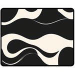 A Minimalist Pattern With Simple Lines And Shapes, Creating A Clean And Modern Aesthetic 06 Fleece Blanket (Medium)