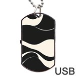 A Minimalist Pattern With Simple Lines And Shapes, Creating A Clean And Modern Aesthetic 06 Dog Tag USB Flash (One Side)