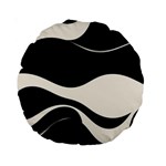 A Minimalist Pattern With Simple Lines And Shapes, Creating A Clean And Modern Aesthetic 06 Standard 15  Premium Round Cushions