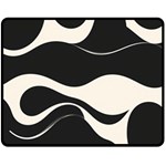 A Minimalist Pattern With Simple Lines And Shapes, Creating A Clean And Modern Aesthetic 06 Two Sides Fleece Blanket (Medium)