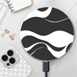 A Minimalist Pattern With Simple Lines And Shapes, Creating A Clean And Modern Aesthetic 06 Wireless Fast Charger(White)