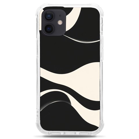 A Minimalist Pattern With Simple Lines And Shapes, Creating A Clean And Modern Aesthetic 06 iPhone 12 mini TPU UV Print Case	 from ArtsNow.com Front