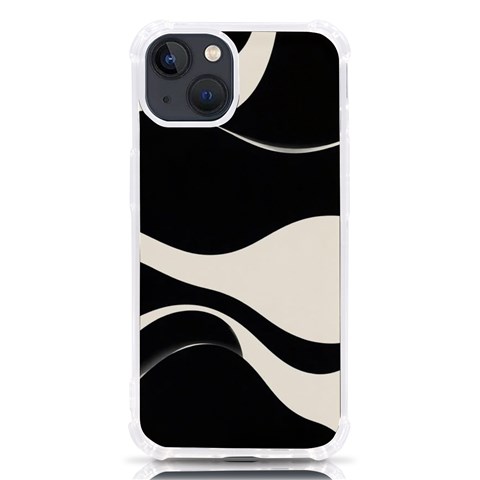 A Minimalist Pattern With Simple Lines And Shapes, Creating A Clean And Modern Aesthetic 06 iPhone 13 TPU UV Print Case from ArtsNow.com Front