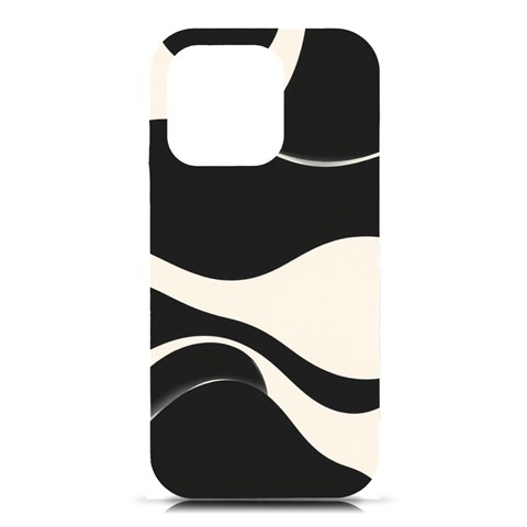 A Minimalist Pattern With Simple Lines And Shapes, Creating A Clean And Modern Aesthetic 06 iPhone 16 Pro Black UV Print PC Hardshell Case from ArtsNow.com Front